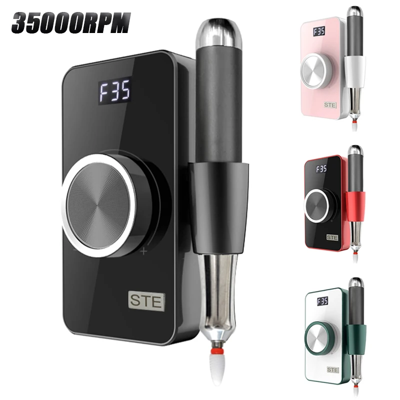 

35000RPM Nail Drill Machine For Manicure Rechargeable Nail Files Electric Manicure Drill Portable Nail Art Equipment Nail Tools