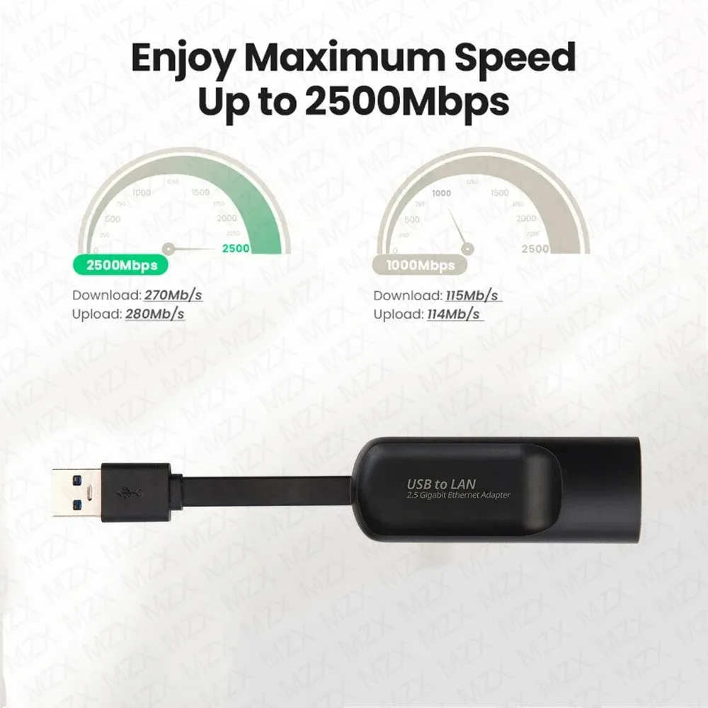 Фото Сетевая карта 2,5G, 2500 Мбит/с, адаптер Gigabit Ethernet USB 3.0 типа C к RJ45 Lan, проводной преобразователь, драйвер, бесплатные аксессуары для ПК, ноутбуков №3