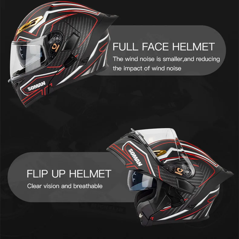 Мотоциклетный модульный откидной шлем для езды на мотоцикле ECE DOT с открытым