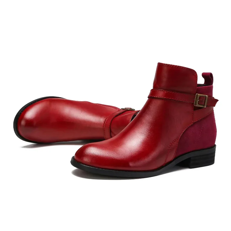 Women's Boots Fall/winter 2023 New Luxury Women's Ankle Boots Fur Cowboy Boots Retro Flat Women's Naked Boots Platform Shoes