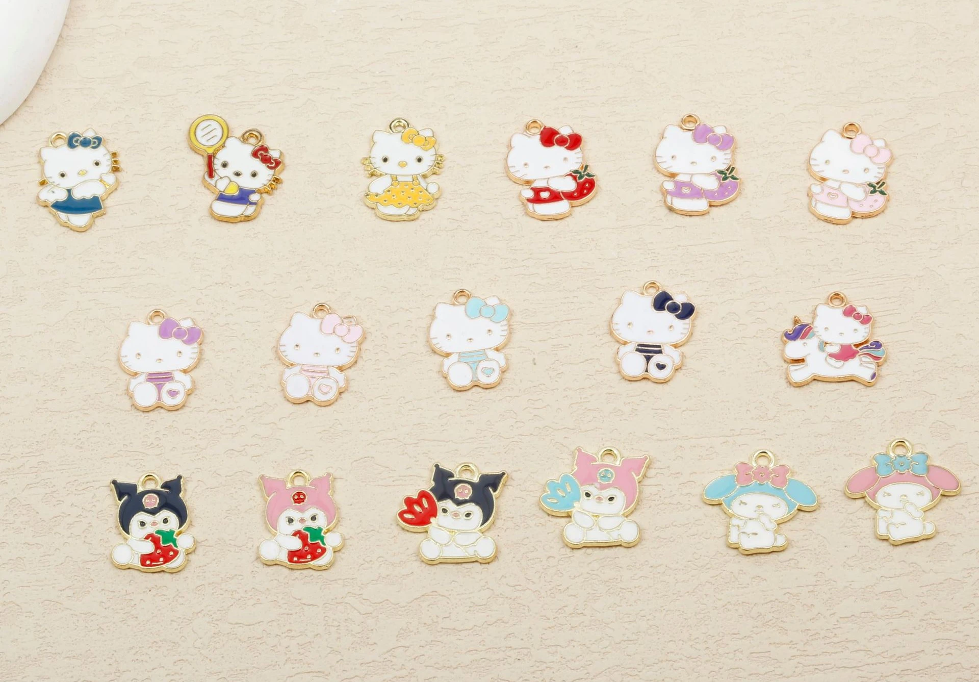 Хит продаж новинка аксессуары Sanrio Kuromi Melody из сплава Hello Kitty ожерелье браслет