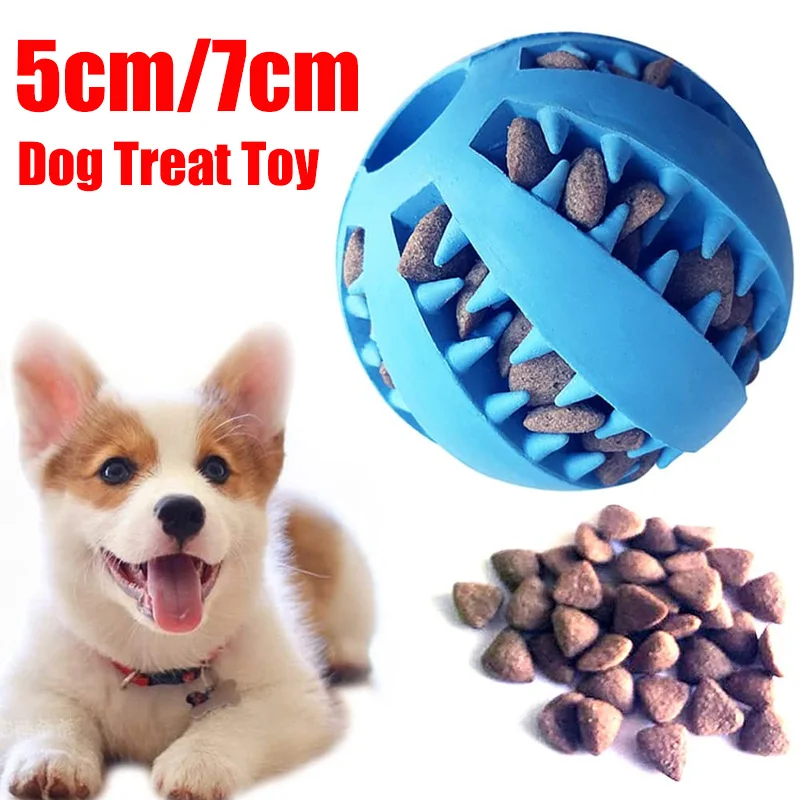 

5/7cm Dog Tooth Clean Ball Food Extra-tough Natural Rubber Balls Soft Pet Toy Funny Interactive Elasticity Ball Dogs Chew Toy