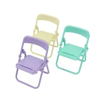 portable mini mobile phone stand desktop chair stand foldable shrink adjustable candy color stand for mobile phone ipad