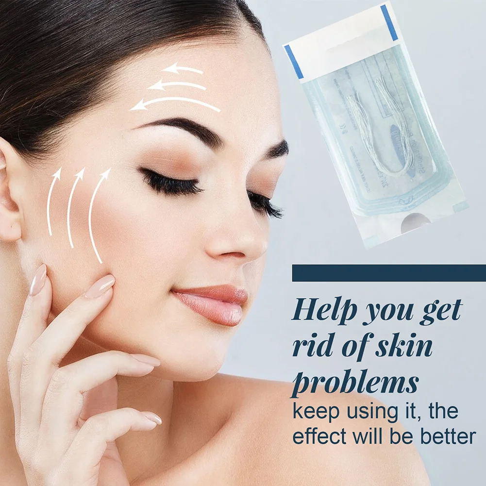 

2/5/10Bag Protein Thread No Needle Gold Protein Line Anti-wrinkle Face Filler Collagen Thread Lifting Firming Skin Care