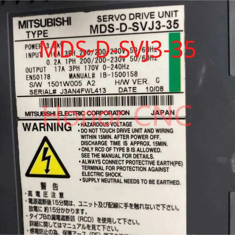 

Used MDS-D-SVJ3-35 Servo Drive Ampilifer Module MDS D SVJ3 35