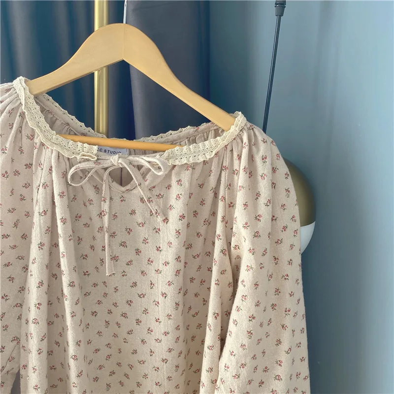 Korean New Fashion Pajamas Mill Hair Home Wear Small Broken Casual Comfortable Sleepwear Lace Orangery Pajama Two-piece Set