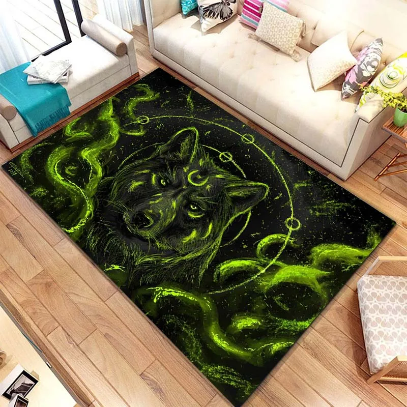 15 размеров HomeDecor 3D обои с рисунком волка ковер для гостиной коврик ванной комнаты