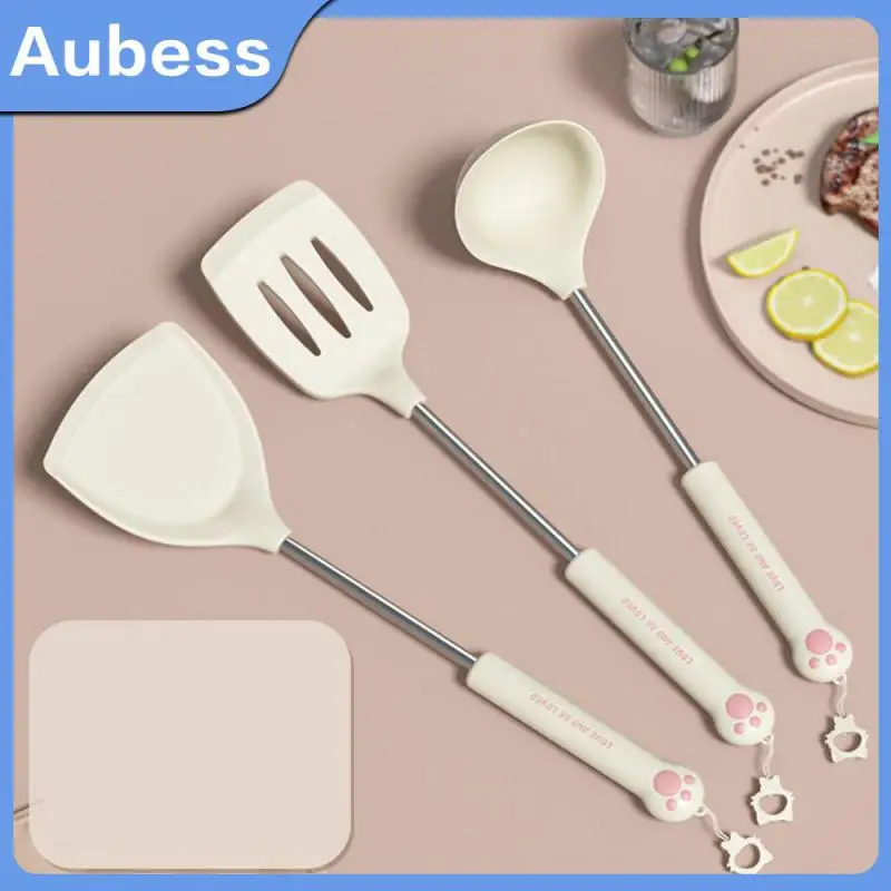 

High Temperature Resistance Spoon Spatula Plastic Spoon No Deformation Spatula Safe Kitchen Cooking Tool Set Modern Kitchen Set