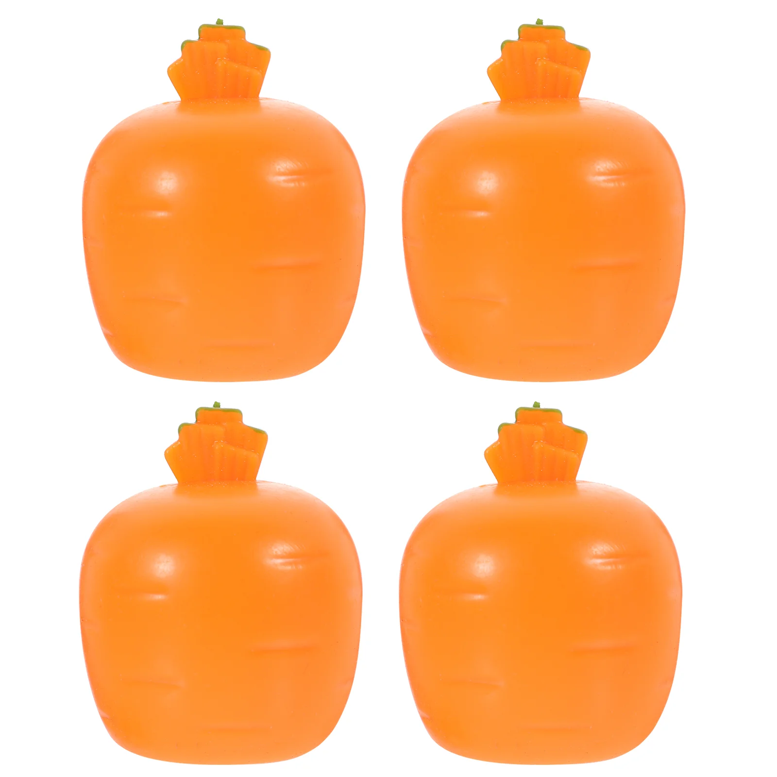 

4 Pcs Carrot Pinch Toys Hand Sensory Cartoon Elastic Pressure Interesting Plastic Compact Squeeze Lovely Anxiety