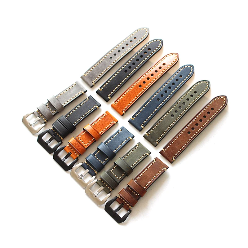 Ремешок из натуральной кожи для часов высококлассный браслет телячьей в стиле