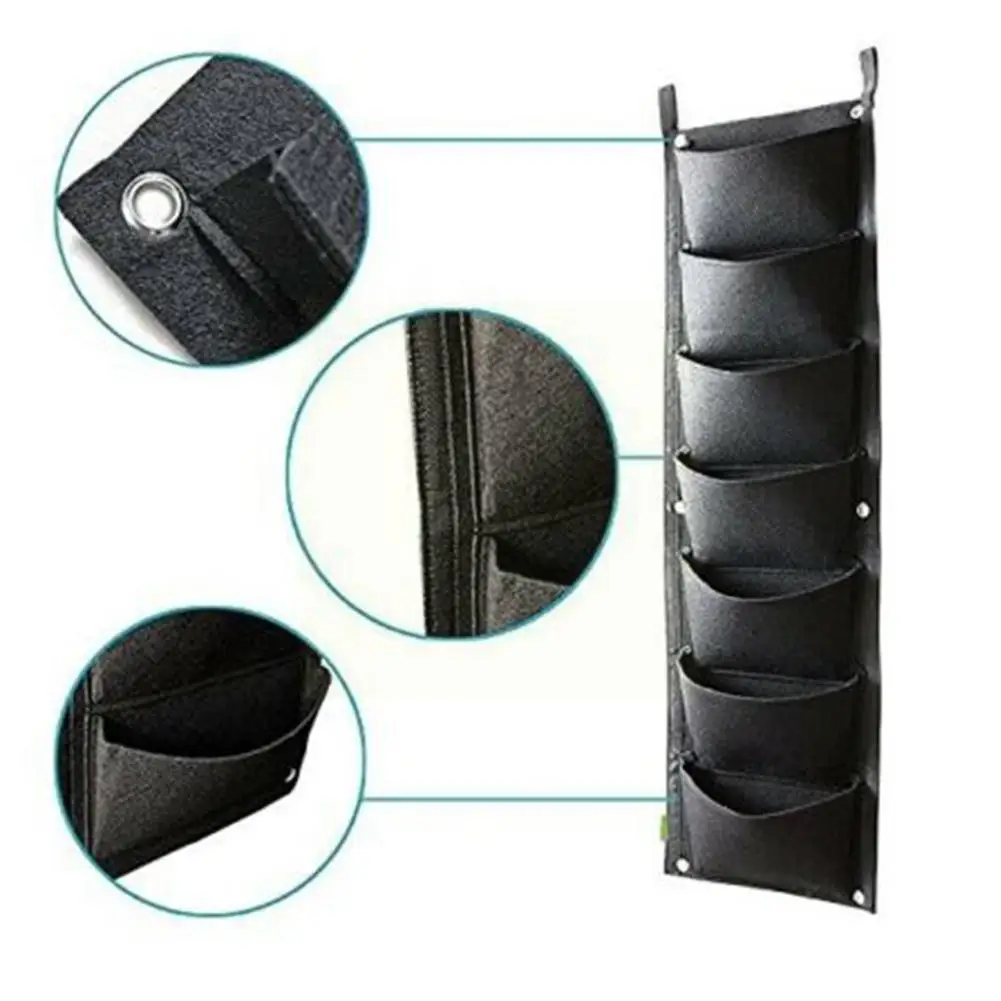 

Настенные вертикальные пакеты для выращивания растений, 7 карманов