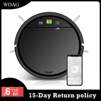 robot vacuum cleaner app wifi alexa control 2500pa suction 90min working time 3c li battery low noise brushless motor for hair