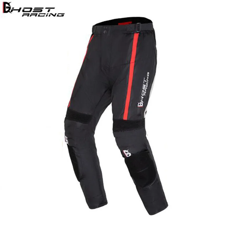 

GHOST RACING Motorcycle Pants Men Winter Moto Pants Protective Gear Motorbike Protective Trousers Have Cotton Lining