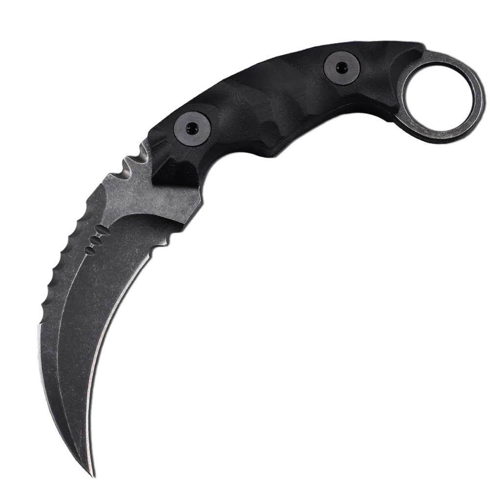

5Cr13Mov Steel Sheet G10 Handle Rescue Outdoor Claw Hunting Survival Tactics Pocket Fruit EDC Tool Knife