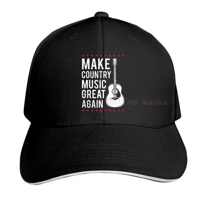 

Make Country Music Great Again Hat,Washed Cowboy Baseball Cap Men and Women Trucker Hat Dad Cap