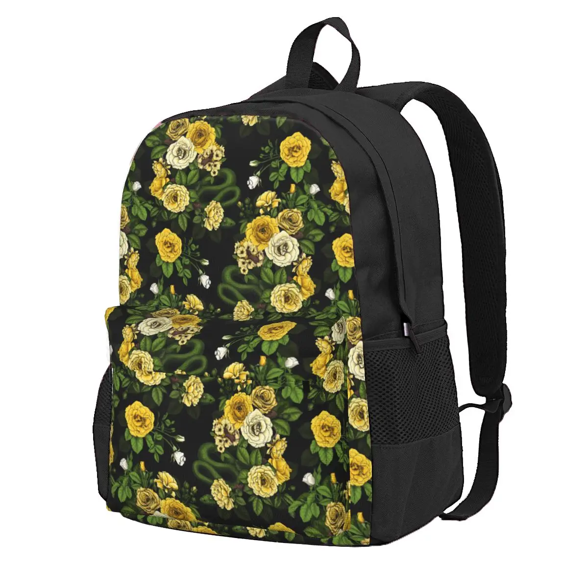

Женский прочный рюкзак из полиэстера, с принтом в виде Розы
