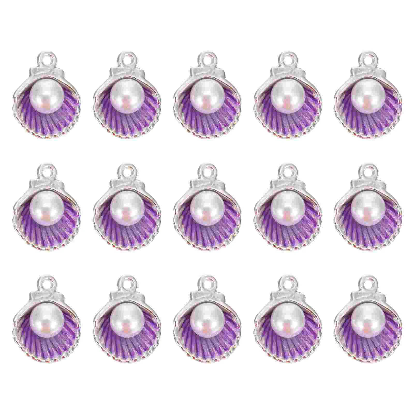 

15 Pcs Earring DIY Accessories Jewelry Necklace Charms Ocean Theme Key Chain Accesorios Amulet Style Supplies Alloy Sea shells