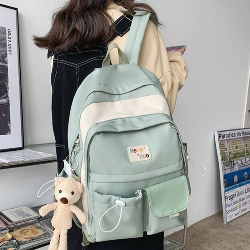 

Женский рюкзак Kawaii, школьная сумка для девочек и мальчиков, повседневный дорожный рюкзак, милый рюкзак, женский рюкзак для ноутбука, студенч...