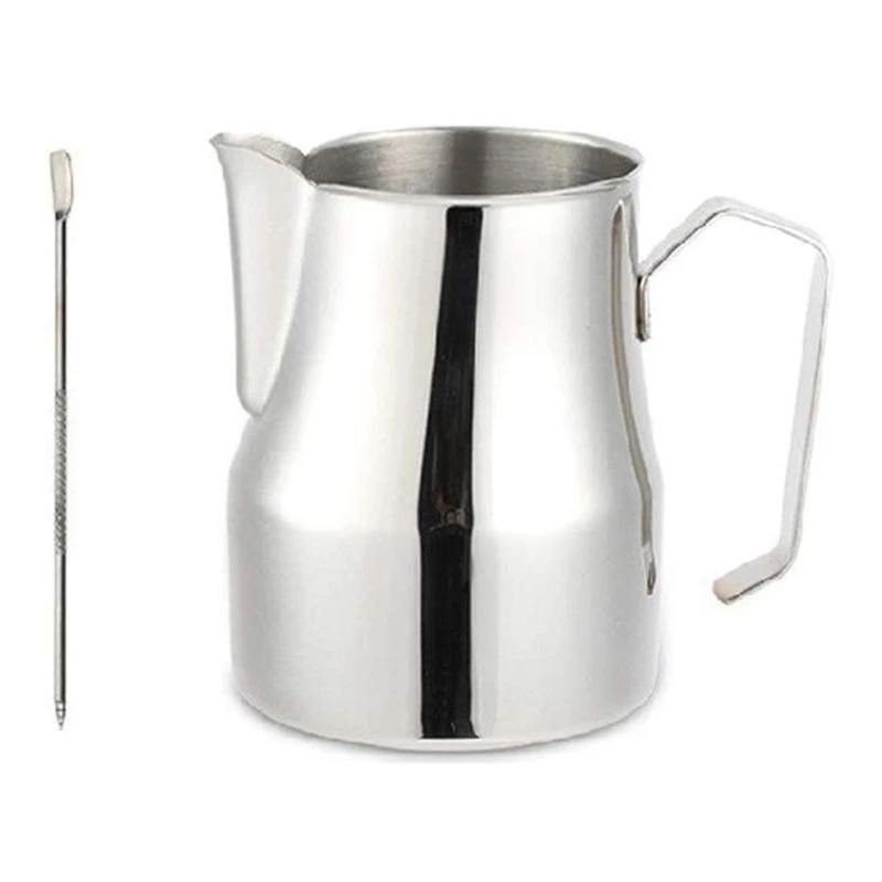 

Espresso Steaming Pitcher Milk Frothing Pitcher With Decorating Art Pen Stainless Steel Milk Jug Latte Art Milk Frothers
