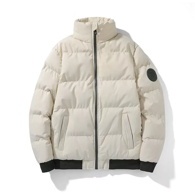 Men Clothing Solid Color Parkas Thick and Warm Cotton Jackets Fashion Outwear Down Jacket Male Winter Coat