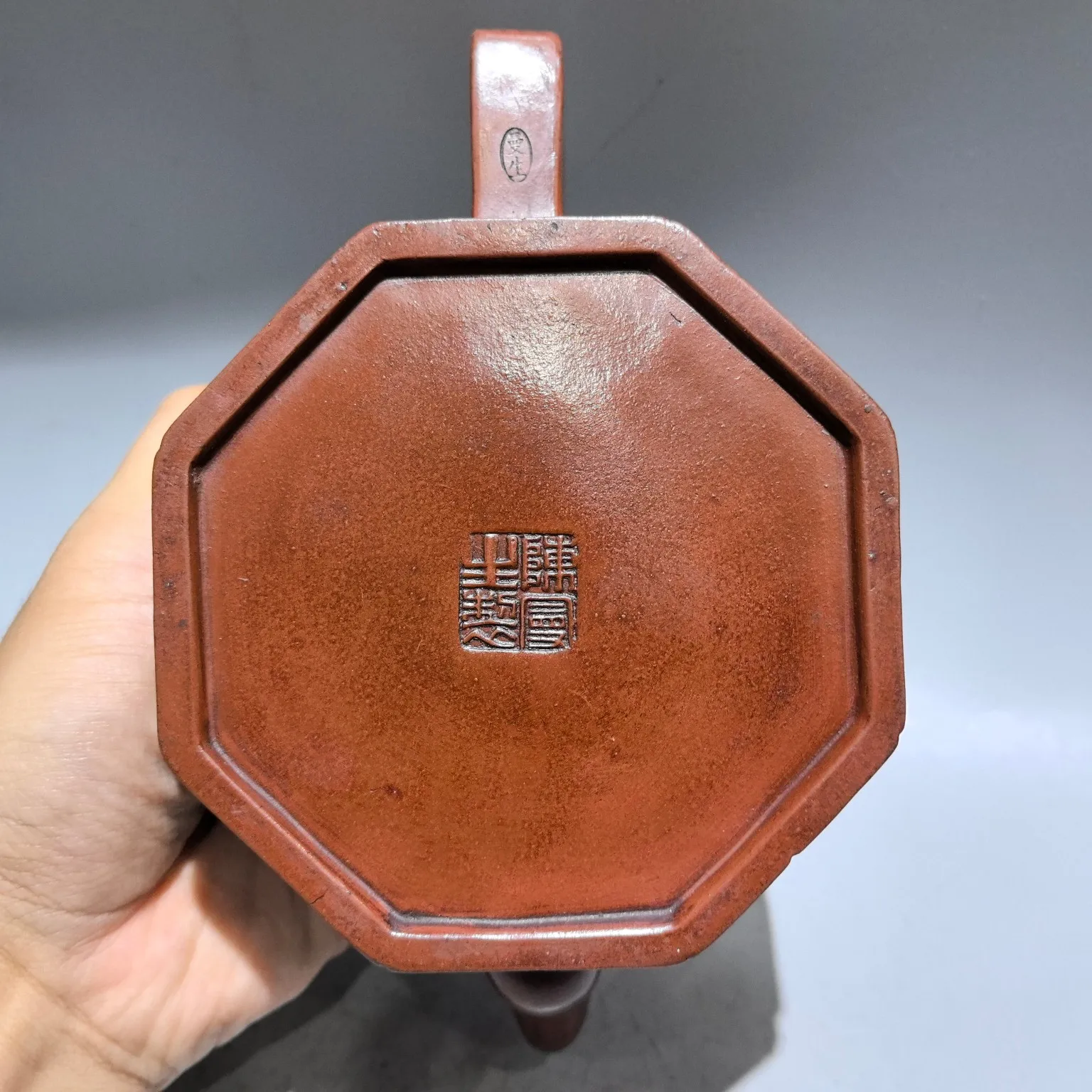 Чайник из китайского исинского фиолетового глины 7 дюймов восемь граммов