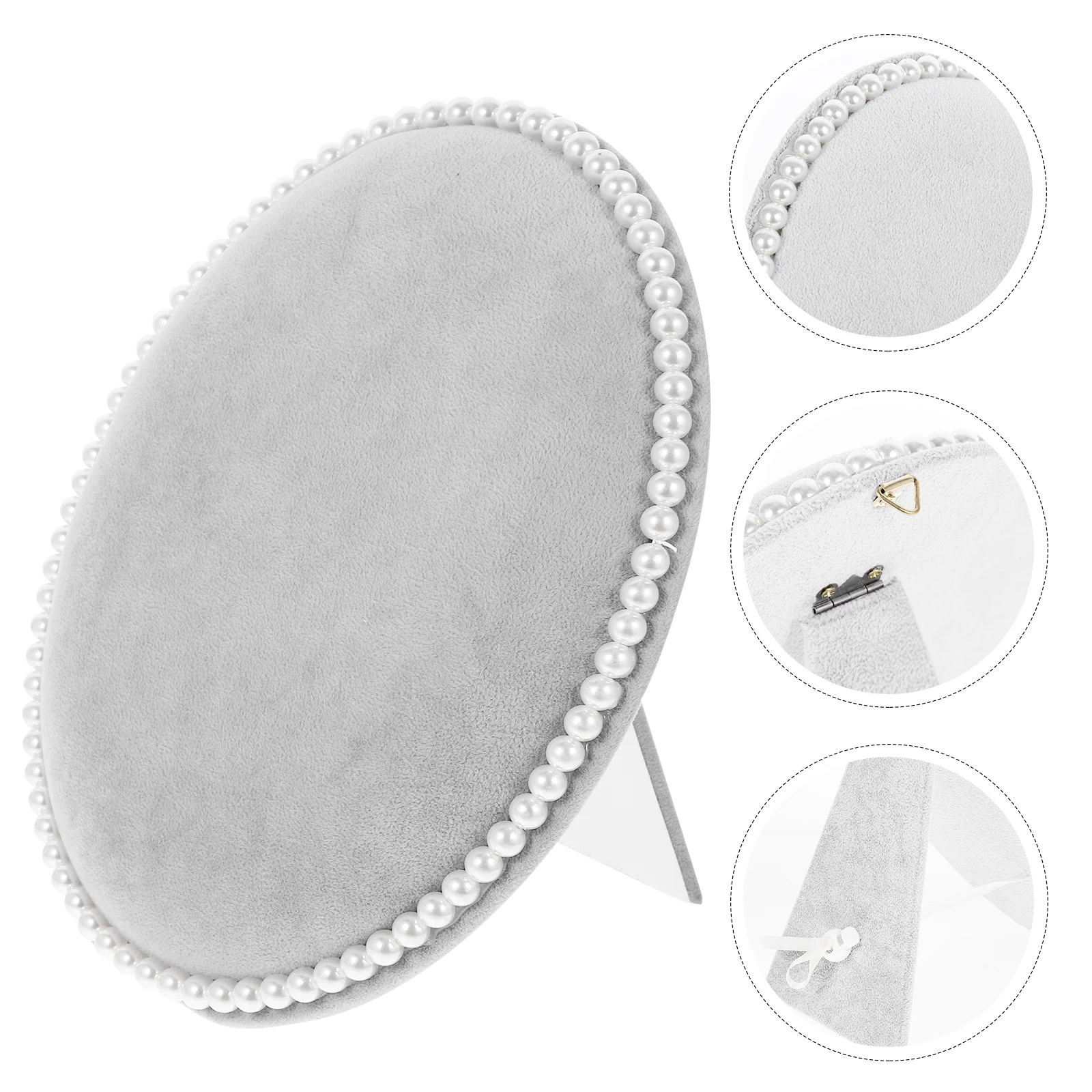 

Jewelry Rack Homedecor Earring Standing Display Earrings Storage Organizer Flannel Desktop Holder Showing