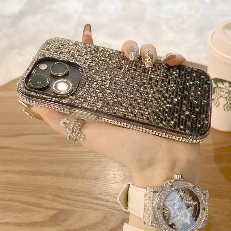 Роскошный Защитный Чехол С Бриллиантами Для Iphone 15/14/13/12/11 Pro Max