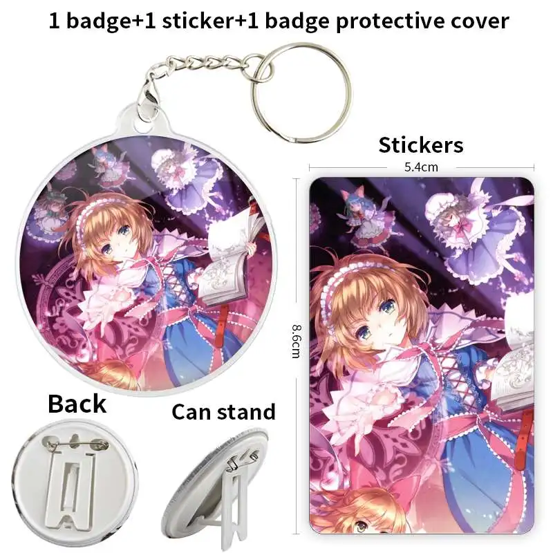 Алиса маргатроид аниме персонажи игры мягкая Кнопка значок брошь якорь