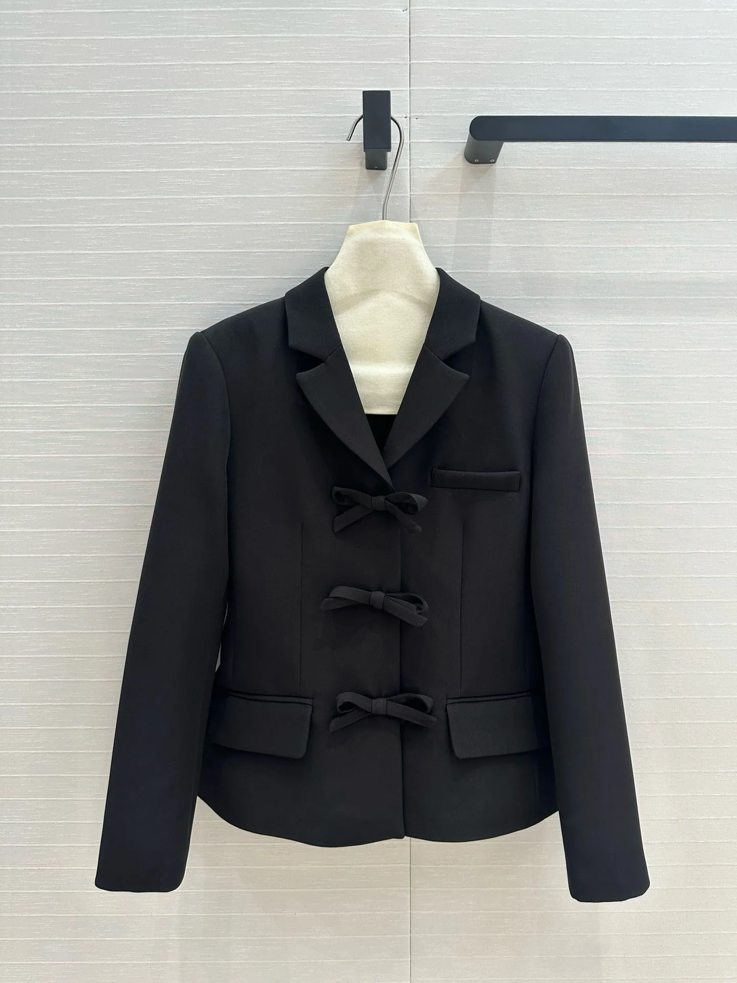 Осень/зима 2024 новый костюм с украшением в виде багатства куртка бантом