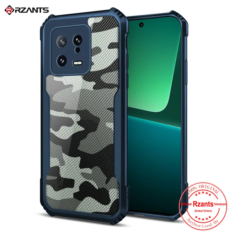 

Жесткий чехол Rzants для Xiaomi 13 Pro [Камуфляжный Жук] Гибридный ударопрочный тонкий кристально прозрачный чехол