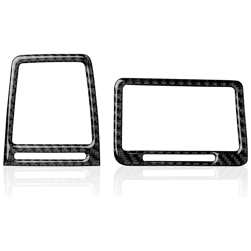 

Carbon Fiber Car Center Console AC Outlet Vent Trim Decals Sticker for Dodge Challenger 2008-2014 Interior