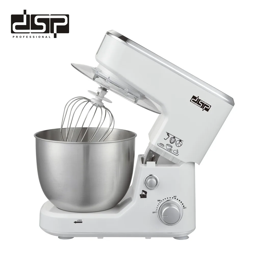 

1000W 220V 5L Electric Stainless Steel Bowl Stand Mixer 6 Speed Cream Blender Knead Dough Cake Bread Whisk Eggs Chef Machine