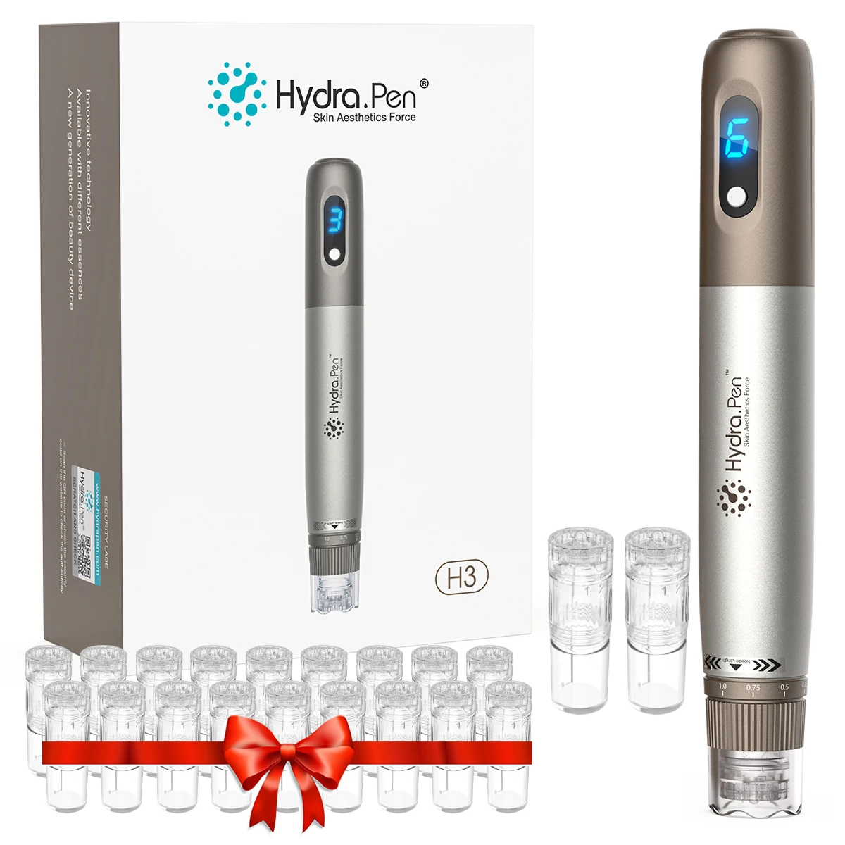 

Professional Hydra.Pen H3 Microneedling With 22pcs Cartridges Derma Pen Skin Care Anti-Acne Wrinkle Removal Mesotherapy
