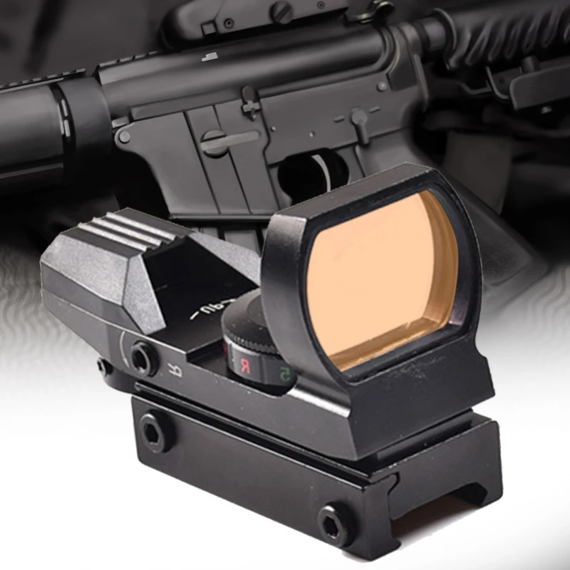 

Red dot sight spotting scope for rifle hunting tactics scope collimator view red silver film airsoft accessories