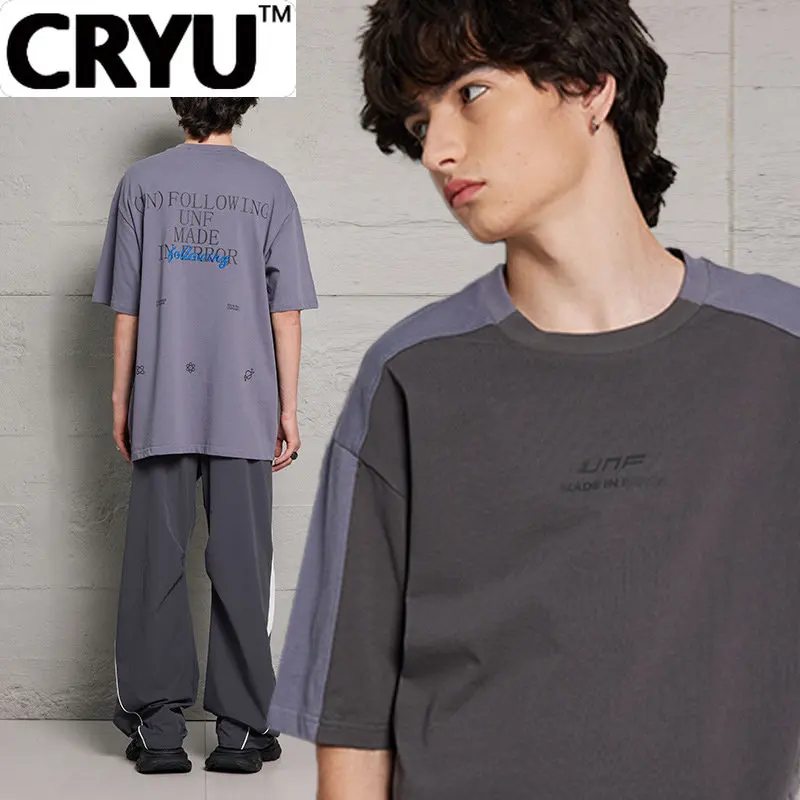 

CRYU Monochrome stitched three-dimensional embroidered shirt