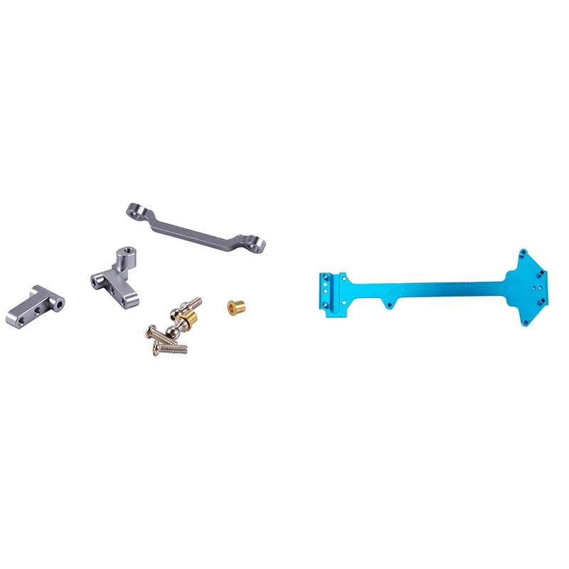 

NEW-1 Set Metal Upgrad Steering Cylinder Mounting Block & 1 Pcs Metal Upgrade Parts Second Floor Slab