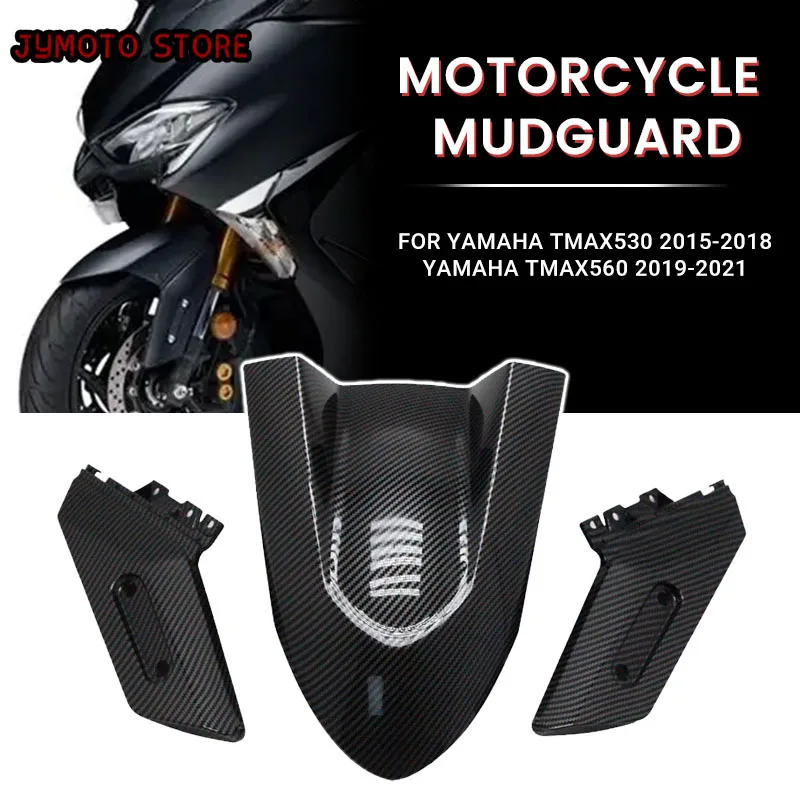 

for Yamaha Tmax530 2015-2018 Tmax560 2019-2021 Front Fender ABS Carbon Fiber Motorcycle Fairing Cover Motorcycle Parts