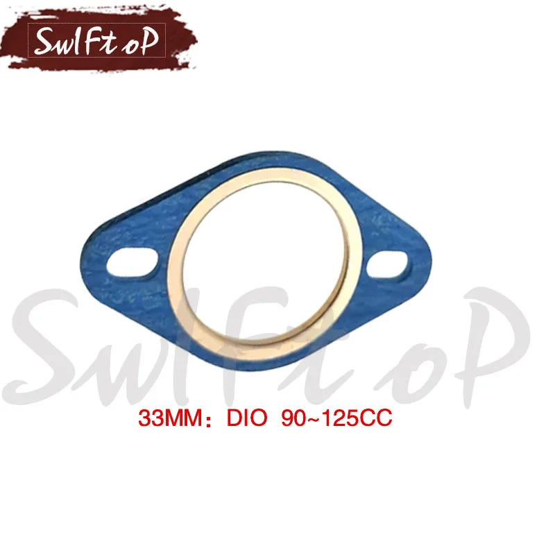 

Универсальная прокладка глушителя выхлопной трубы, плоская прокладка для Honda DIO yamaha JOG GY6 28 м 32 м 33 м, скутер