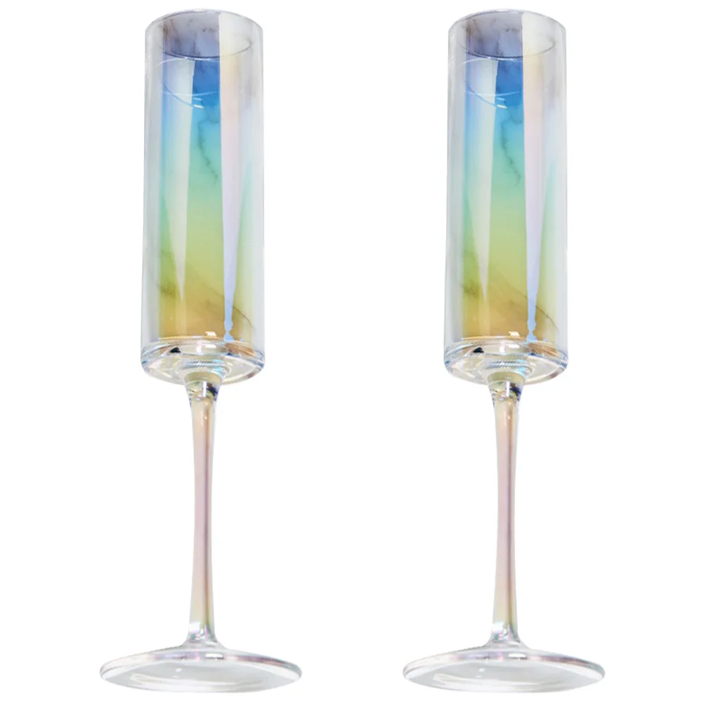 

Cups Winechampagne Water Personalised Brandy Party Footed Rainbow Glasses Goblets Decorative