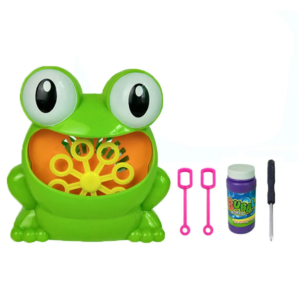 

Kids Party Maker Toy Summer for Frogs Outdoor Machine Blower Automatic Bubble Education