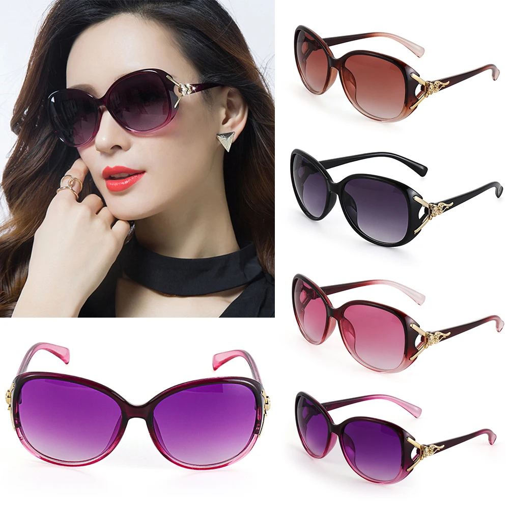 

1 PC Vintage Oversized Sunglasses Women Retro Shades UV400 Designer Trendy Style Eyewear Summer Fashion Sun Glasses