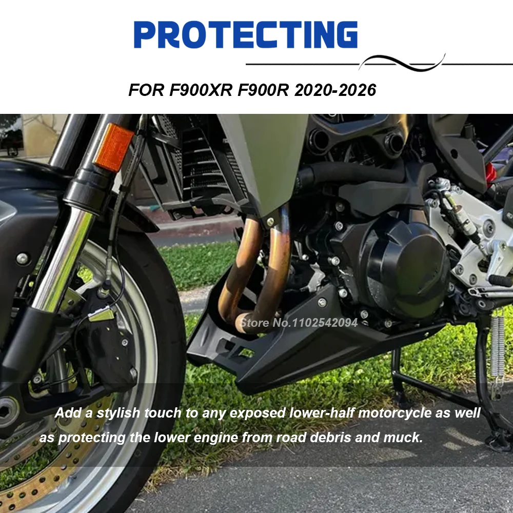 Фото Для мотоцикла BMW F 900R 900XR 2025 года, нижний обтекатель двигателя, защита шасси, защитная пластина для F900XR 2020-2026, F900R, спойлер. №2