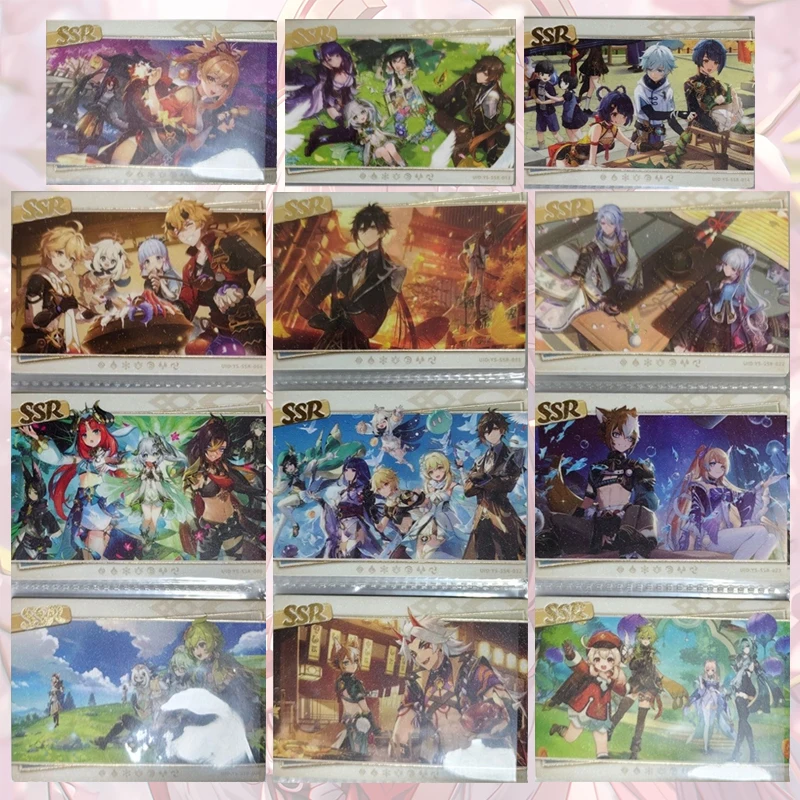 История богини земляные журналы карта SSR Keqing Raiden Shogun Faruzan Fischl Navia коллекция