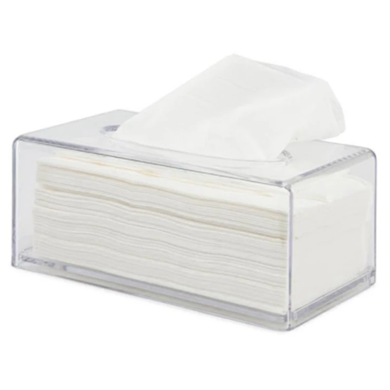 

Transparent Tissue Box Napkin Holder Living Room Home Organizer Paper Dispenser