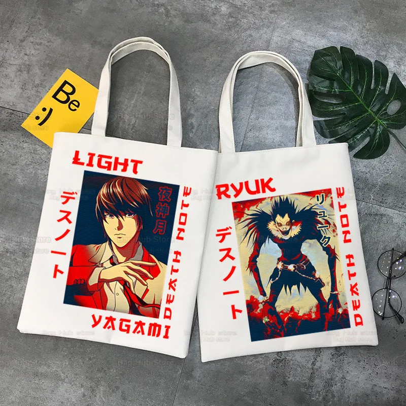 

Сумка для покупок с надписью «Death записка свет Yagami возле Ryuk L Lawliet»