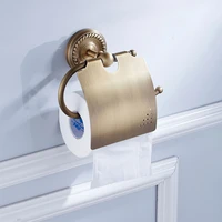 1pc paper rack bronze brass antique portable household roll accessories storage toilet holder bathroom porta papel higienico