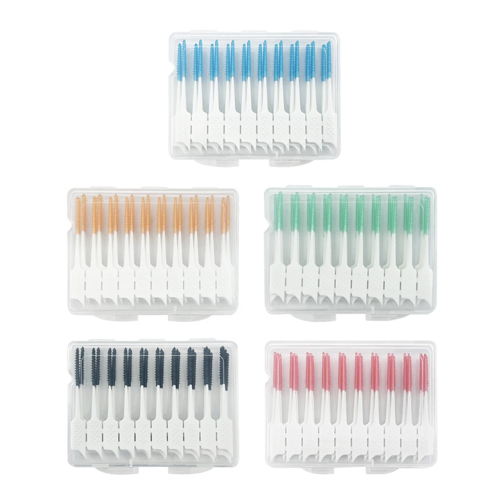 2 коробки межзубные щетки силиконовая между зубами Ортодонтическая зубочистка