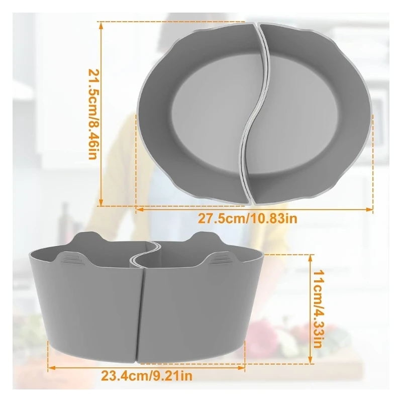 Многоразовые разделительные вкладыши для медленноварки безопасные мытья в