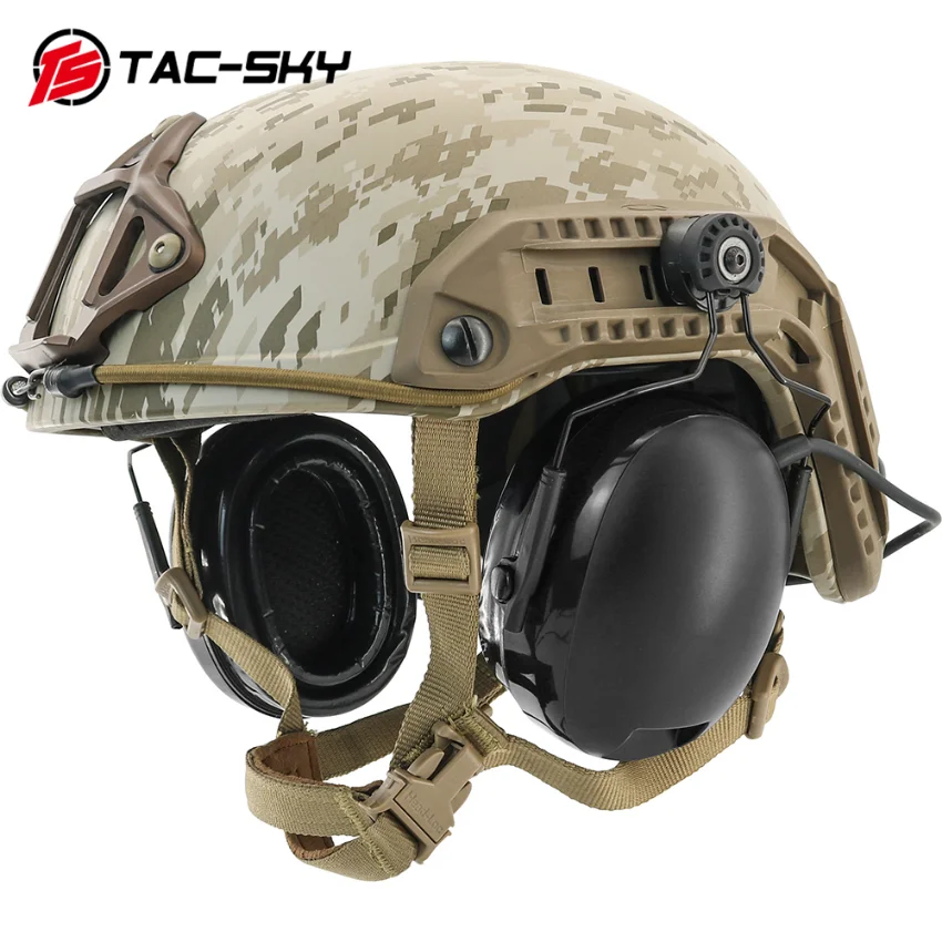 TS TAC-SKY Tactical Headset Electronic Earmuffs Adapter Rail Mount for 3M Peltor TACTICAL 300/500 Hear Protect Shooting Earmuffs