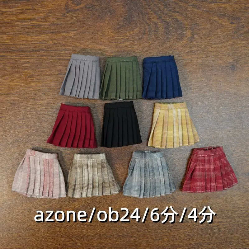 Фото Одежда и аксессуары для кукол Blythe: плиссированная юбка для кукол OB22, OB24, 1/8, а также для шарнирных кукол Azone 30 см. №4